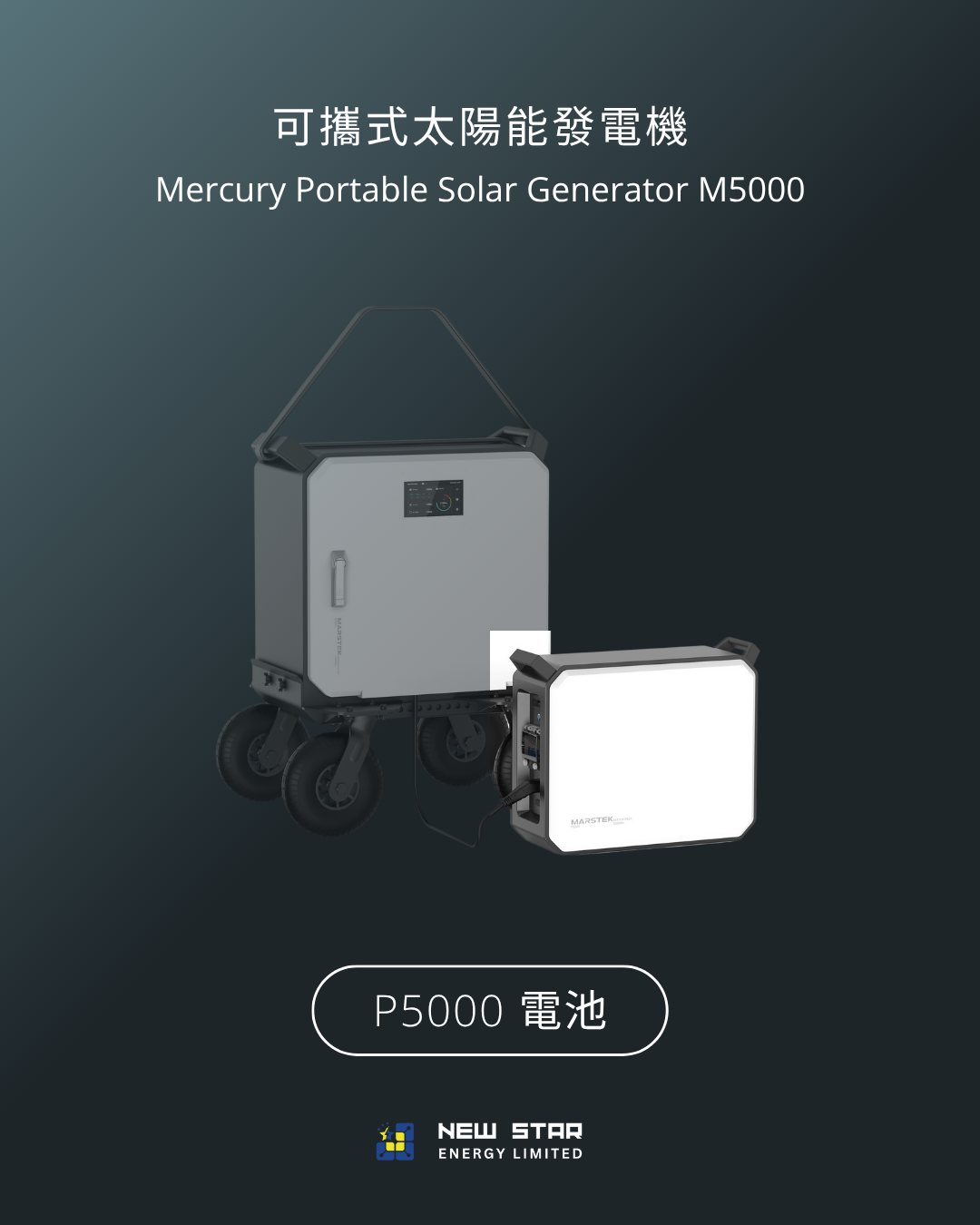 可攜式太陽能發電機 M5000 第二代
